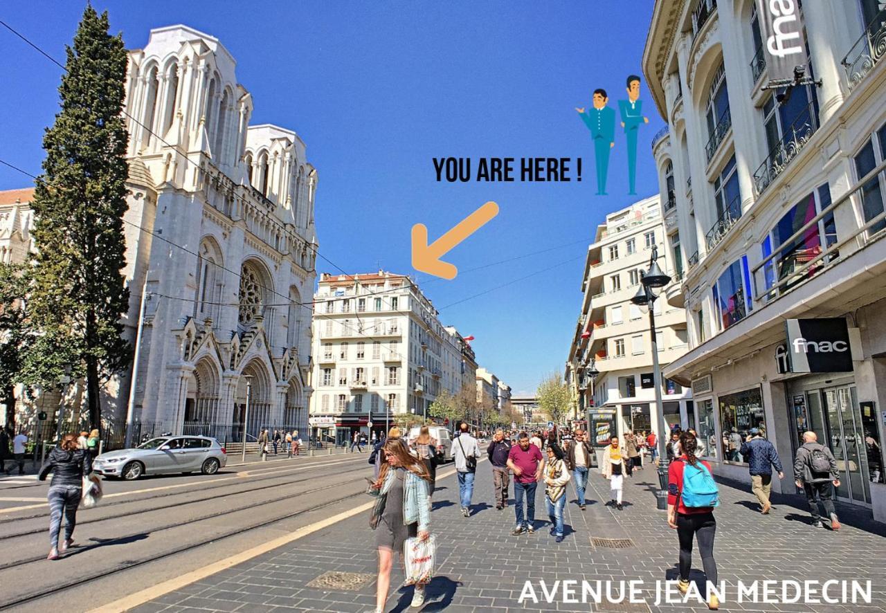 Nestor&Jeeves - Notre Dame - Hyper Center - Top Floor - 180 View Nice Luaran gambar